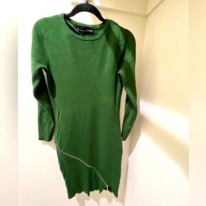 Chetta B green sweater dress in size S